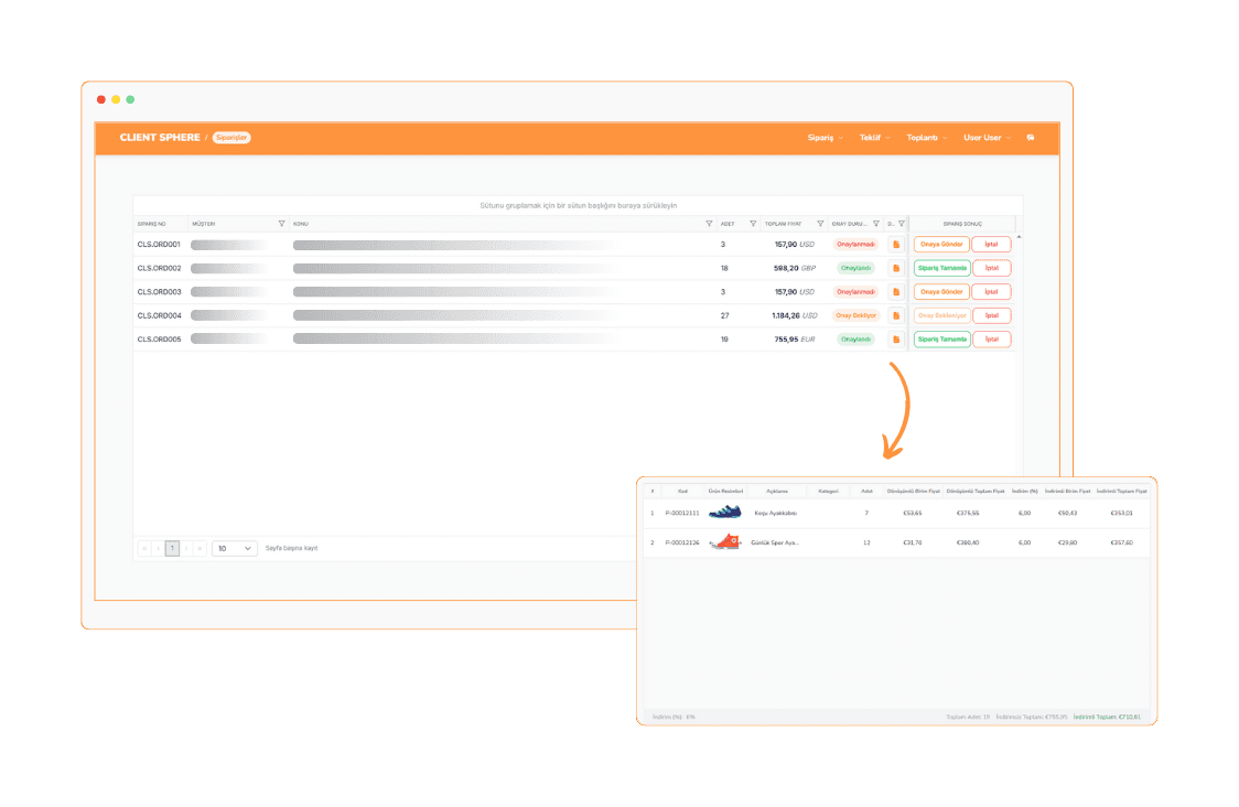 Sipariş Sürecinizi Takip Edin